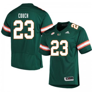 Men Te'Cory Couch Green Hurricanes College Football #23 Jersey 129536-893