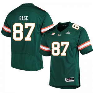 Men Matias Gasc Green University of Miami College Football #87 Jersey 358701-630