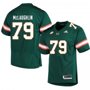 Men Michael McLaughlin Green Miami College Football #79 Jersey 655024-969