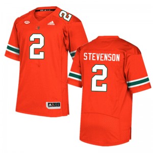 Men Tyrique Stevenson Orange Miami College Football #2 Jersey 790494-707