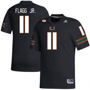 Men Corey Flagg Jr. Black Miami College Football #11 Jersey 112313-839