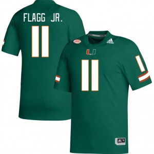 Men Corey Flagg Jr. Green Miami College Football #11 Jersey 821688-693