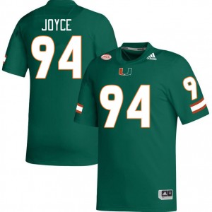 Men Dylan Joyce Green Miami College Football #94 Jersey 171497-255