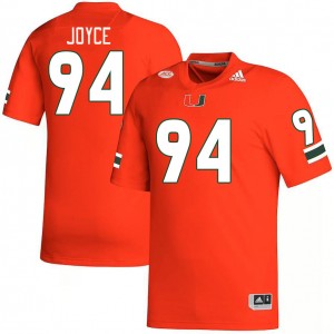 Men Dylan Joyce Orange University of Miami College Football #94 Jersey 513531-255
