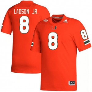 Men Frank Ladson Jr. Orange Miami Hurricanes College Football #8 Jersey 703604-725