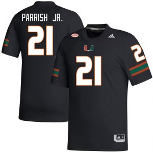 Men Henry Parrish Jr. Black Miami College Football #21 Jersey 164873-989