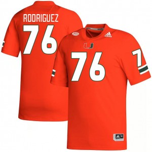 Men Ryan Rodriguez Orange Miami Hurricanes College Football #76 Jersey 221653-209