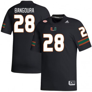 Men Souleymane Bangoura Black Miami College Football #28 Jersey 748588-670
