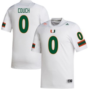Men Te'Cory Couch White Miami College Football #0 Jersey 804457-484
