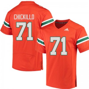 Men Anthony Chickillo Orange Miami Adidas Football #71 Jersey 141558-706