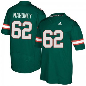 Men Hayden Mahoney Green Miami Hurricanes Adidas Football #62 Jersey 834142-618