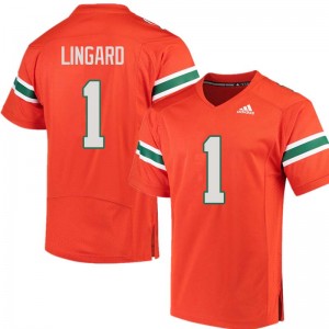 Men Lorenzo Lingard Orange Hurricanes Adidas Football #1 Jersey 911266-256