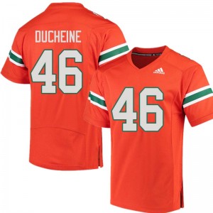 Men Nicholas Ducheine Orange Hurricanes Adidas Football #46 Jersey 895070-367