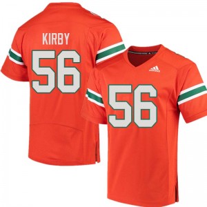 Men Raphael Kirby Orange Miami Adidas Football #56 Jersey 989876-940