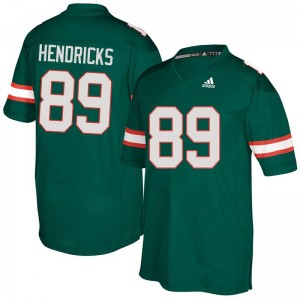 Men Ted Hendricks Green Miami Adidas Football #89 Jersey 335449-455