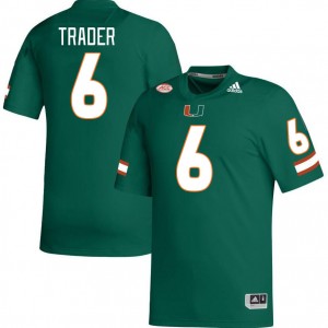 Men Joshisa Trader Green Miami College Football #6 Jersey 404327-447