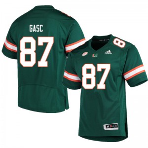 Men Matias Gasc Green Miami Hurricanes College Football #87 Jersey 743713-128