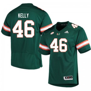 Men Nick Kelly Green Miami Hurricanes College Football #46 Jersey 976275-600