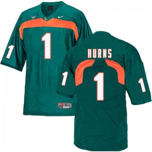Men Allen Hurns Green Miami Hurricanes College Football #1 Jersey 594019-698