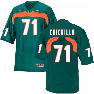 Men Anthony Chickillo Green Miami Hurricanes College Football #71 Jersey 236728-253