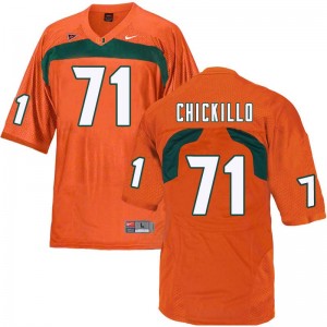 Men Anthony Chickillo Orange Miami College Football #71 Jersey 166683-944