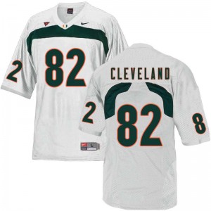 Men Asante Cleveland White Hurricanes College Football #82 Jersey 636805-195