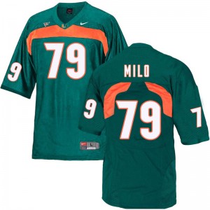 Men Bar Milo Green Miami College Football #79 Jersey 125998-957