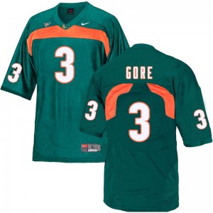 Men Frank Gore Green Miami College Football #3 Jersey 210997-149