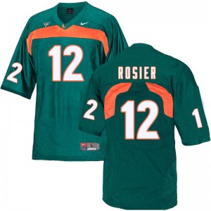 Men Malik Rosier Green Miami College Football #12 Jersey 606894-126