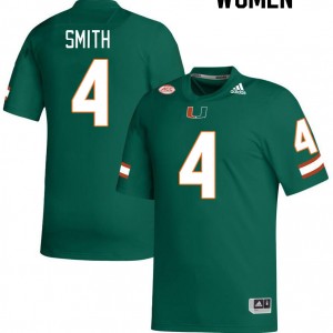 Women Keontra Smith Green Miami College Football #4 Jersey 705171-565