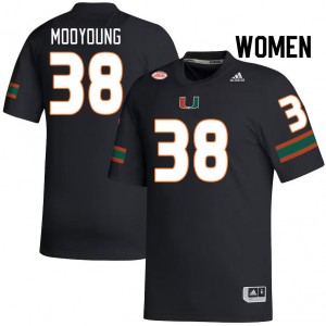 Women Myles Mooyoung Black Miami College Football #38 Jersey 722720-509