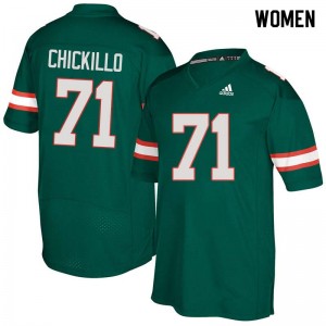 Women Anthony Chickillo Green University of Miami College Football #71 Jersey 498303-580