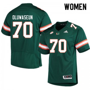 Women Justice Oluwaseun Green Miami Hurricanes College Football #70 Jersey 390653-391