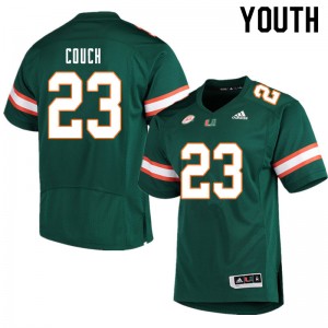 Youth Te'Cory Couch Green Miami College Football #23 Jersey 915963-316