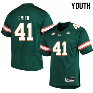 Youth Chase Smith Green Hurricanes College Football #41 Jersey 142482-837