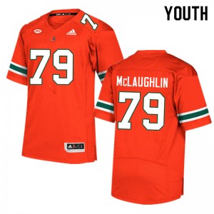 Youth Michael McLaughlin Orange Hurricanes College Football #79 Jersey 302416-766
