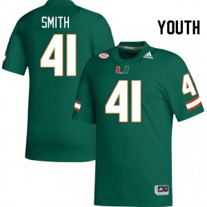 Youth Chase Smith Green Hurricanes College Football #41 Jersey 139821-415