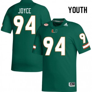 Youth Dylan Joyce Green University of Miami College Football #94 Jersey 746537-315
