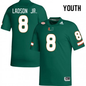 Youth Frank Ladson Jr. Green Miami Hurricanes College Football #8 Jersey 841205-281