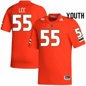 Youth Matt Lee Orange Miami Hurricanes College Football #55 Jersey 179468-116