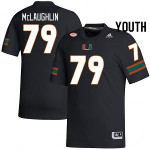 Youth Michael McLaughlin Black Miami College Football #79 Jersey 592791-533