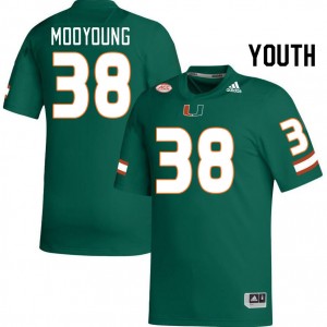 Youth Myles Mooyoung Green Miami College Football #38 Jersey 870457-528