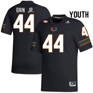 Youth Rueben Bain Jr. Black Miami College Football #44 Jersey 812472-166