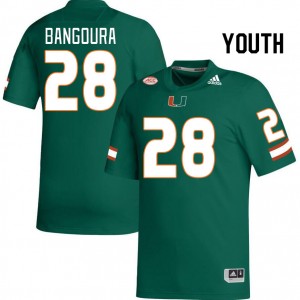 Youth Souleymane Bangoura Green Miami College Football #28 Jersey 230176-796