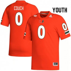Youth Te'Cory Couch Orange Miami College Football #0 Jersey 445607-161