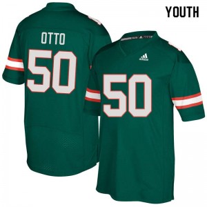 Youth Jim Otto Green Miami Hurricanes College Football #50 Jersey 670168-999