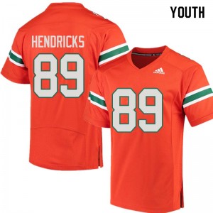Youth Ted Hendricks Orange University of Miami College Football #89 Jersey 230989-327