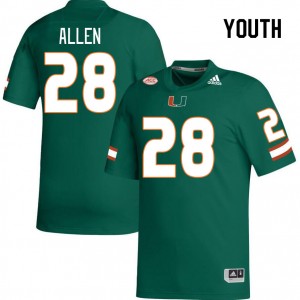 Youth Ajay Allen Green Miami Hurricanes College Football #28 Jersey 172244-871