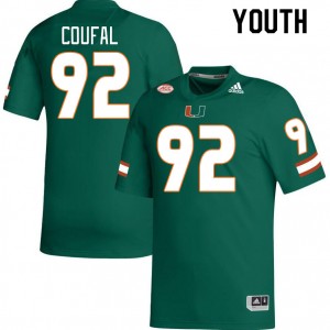Youth Samuel Coufal Green Miami College Football #92 Jersey 253704-627
